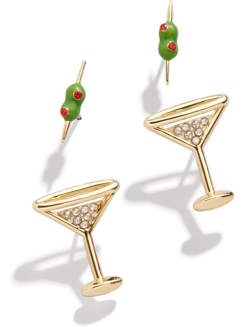 Chic Martini & Olive Earring Set | Statement Jewelry for Parties & Events